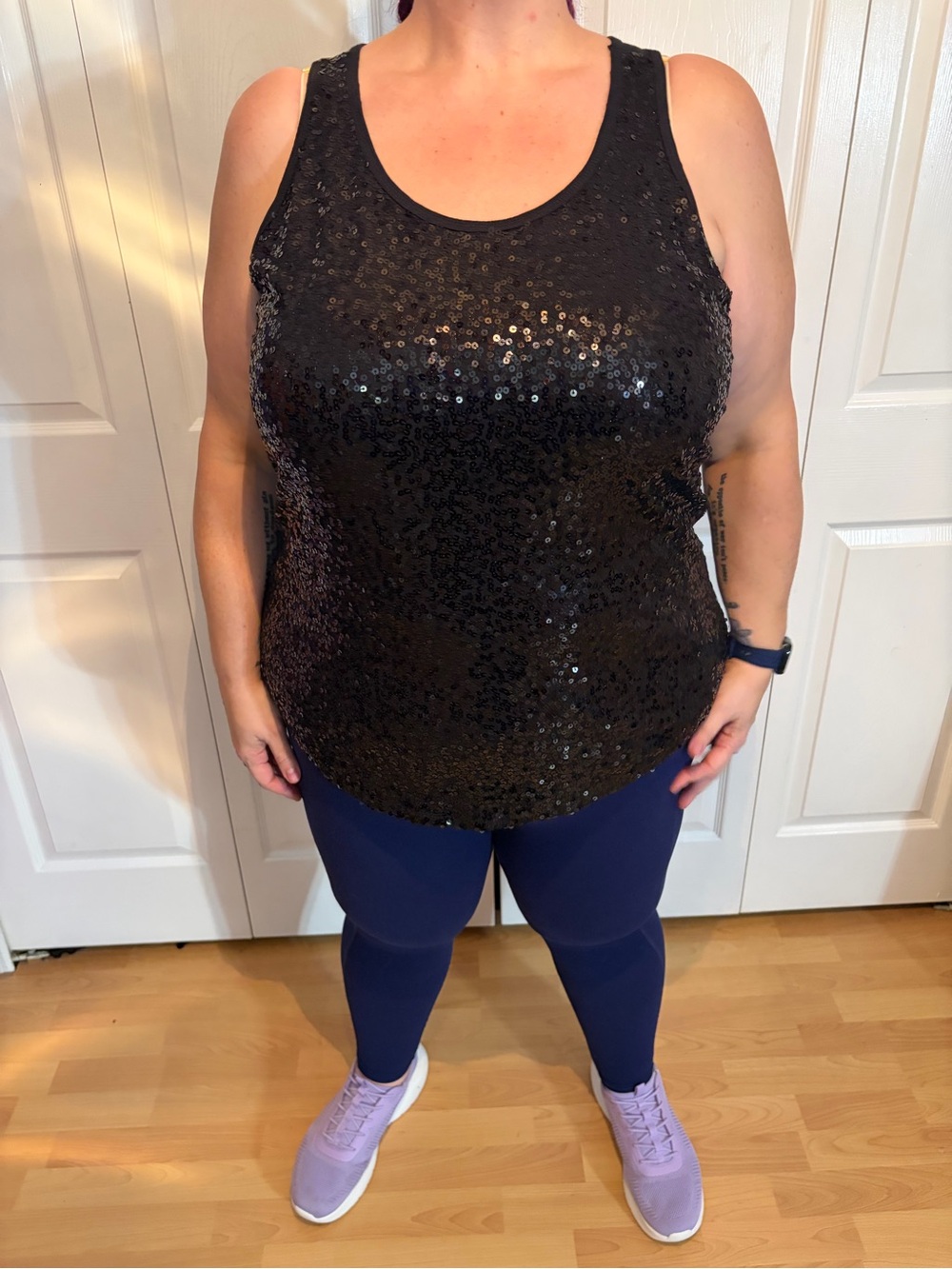 Lane Bryant Black Cotton Modal Tank Top